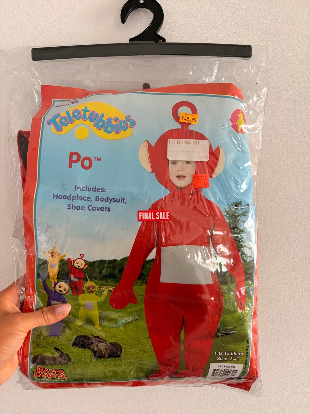 Teletubbies Po Toddler Halloween Costume - Red